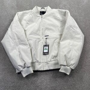 Under Armour Expanse FL Lined Bomber Womens Large Off-White Sherpa Zip Jacket